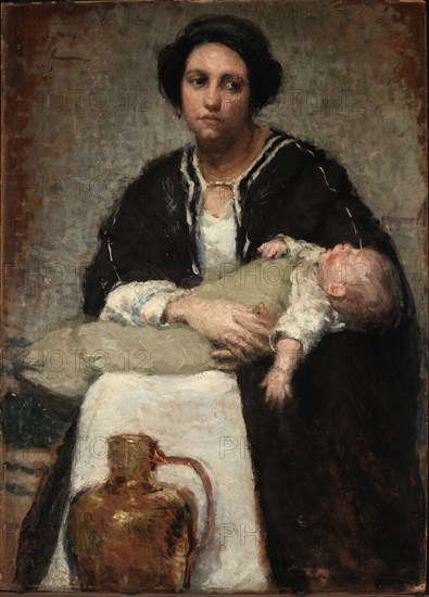 Mother and Sleeping Baby, 1911.