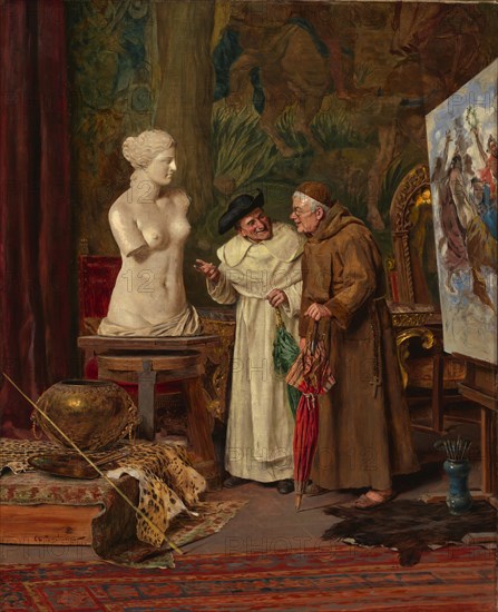 In the Studio, before 1887.