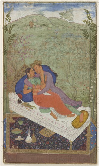 Sultan Murad and a Consort, ca. 1597. Attributed to Manohar.