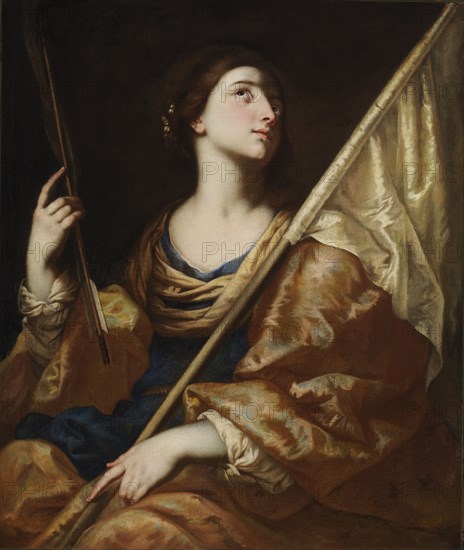 Saint Ursula, ca. 1650. Attributed to Bernardo Cavallino.