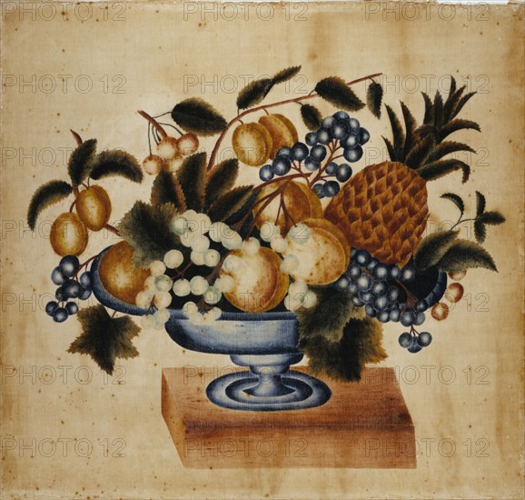 Still Life, ca. 1830-1848. Attributed to Elizabeth W. Capron.