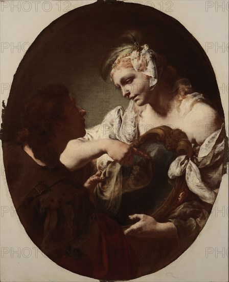 The Magic Mirror, early 18th century? Attributed to Giovanni Battista Piazzetta.