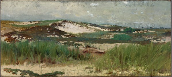 Nantucket Sand Dune, ca. 1890. Formerly attributed to Abbott Handerson Thayer, born Boston, MA 1849-died Dublin, NH 1921.