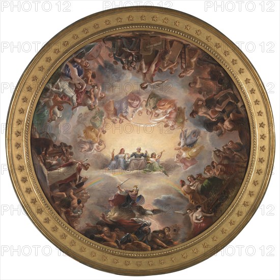 Study for the Apotheosis of Washington in the Rotunda of the United States Capitol Building, ca. 1859-1862.