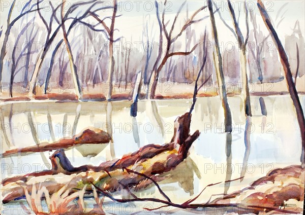 Rock Creek, Winter, ca. 1920-1929.