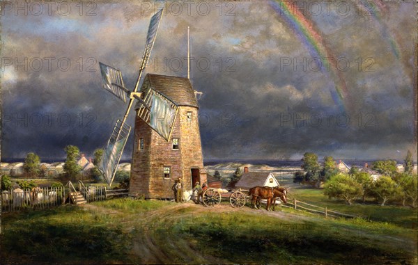 Old Hook Mill, Easthampton, ca. 1880.