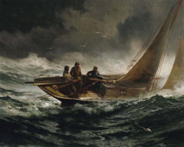 Riding out a Gale, ca. 1889.