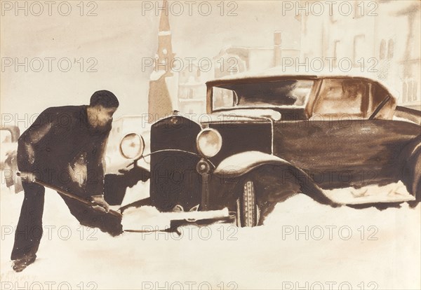 Digging Out Car, 1934.