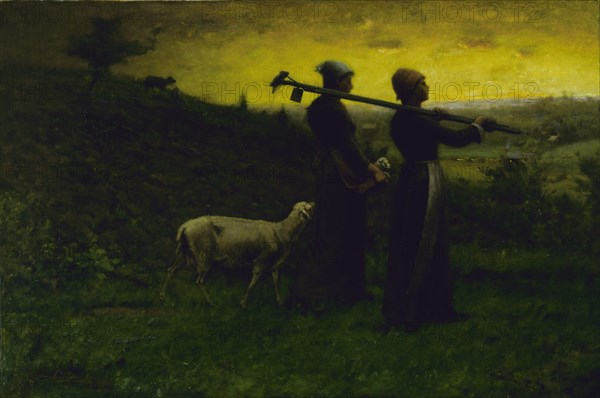 Bringing Home the New Born Lamb, 1890.