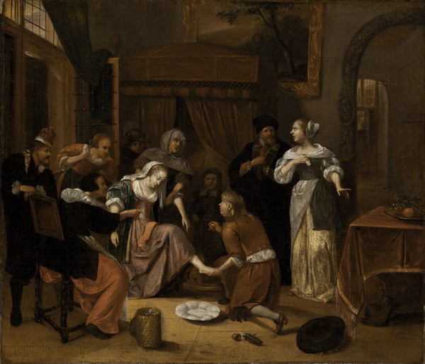 The Doctor's Visit, 17th century.