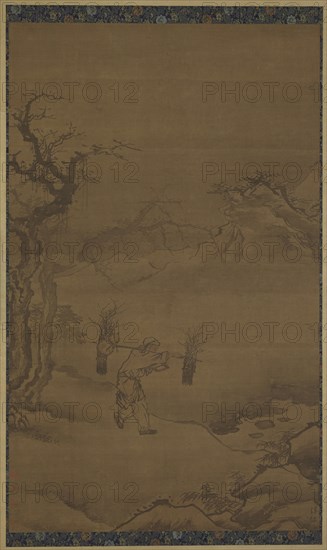 The Studious Woodcutter Zhu Maichen, 16th century. Formerly attributed to Zhang Shunmin.