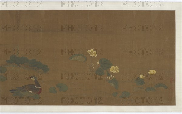 Flowers, ducks, and quail, 17th century. Formerly attributed to Huang Jubao.