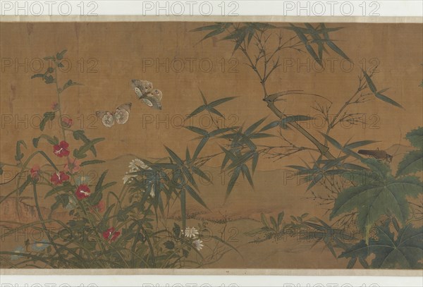 Flowers, Birds, and Insects, 15th century. Formerly attributed to Qian Xuan.