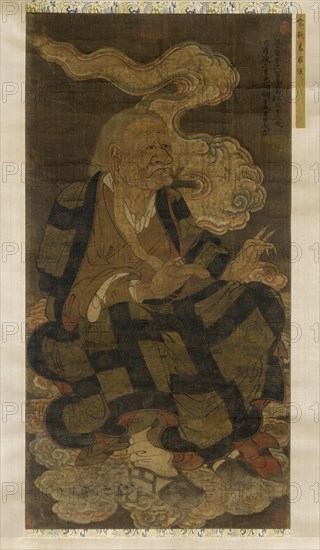 Panthaka, the Tenth Venerable Luohan, 1345. Formerly attributed to Qian Yi.