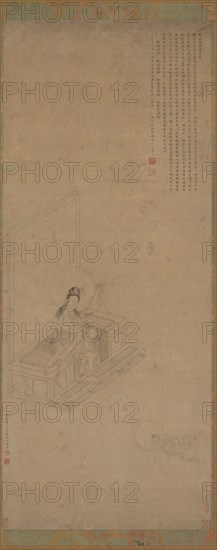 Guanyin and Shancai, 16th-17th century. Formerly attributed to Qiu Ying.