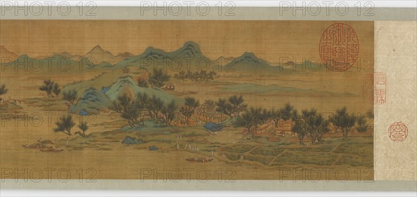 Mountain Mist, Spring Morning, 17th century. Formerly attributed to Zhao Bosu.