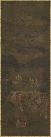 The Discourse of Vimalakirti and Manjusri, 16th-17th century. Formerly attributed to Zhou Fang.