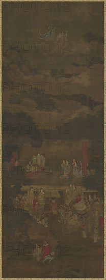 The Discourse of Vimalakirti and Manjusri, 16th-17th century. Formerly attributed to Zhou Fang.