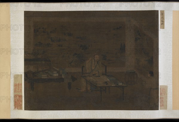 Man cleaning his ear, 1368-1644. Formerly attributed to Zhou Wenju.