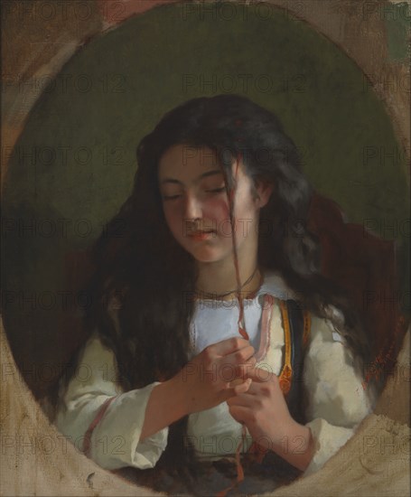 Study of a Young Girl, Pont Aven, 1869.