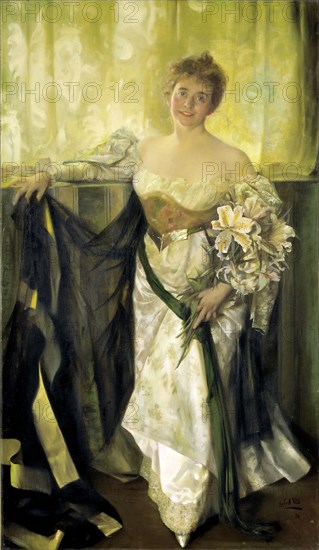 Alice Barney in White Satin, 1894.