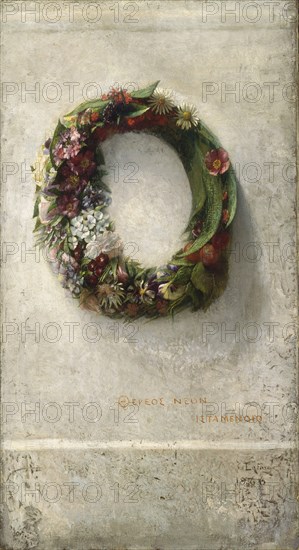 Wreath of Flowers, 1866.