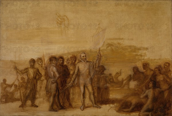 The Landing of Columbus, ca. 1840.