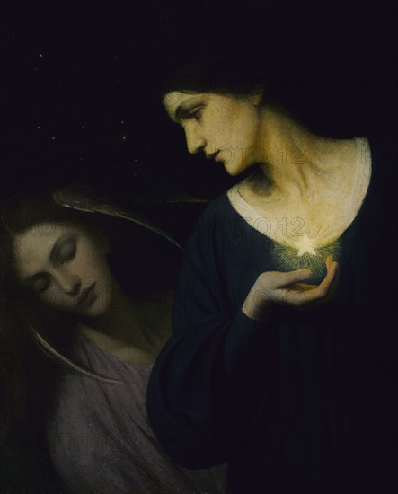 Night and Her Daughter Sleep, 1902.