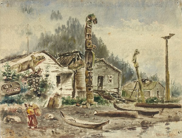 View of Wrangell, Alaska, in 1884.