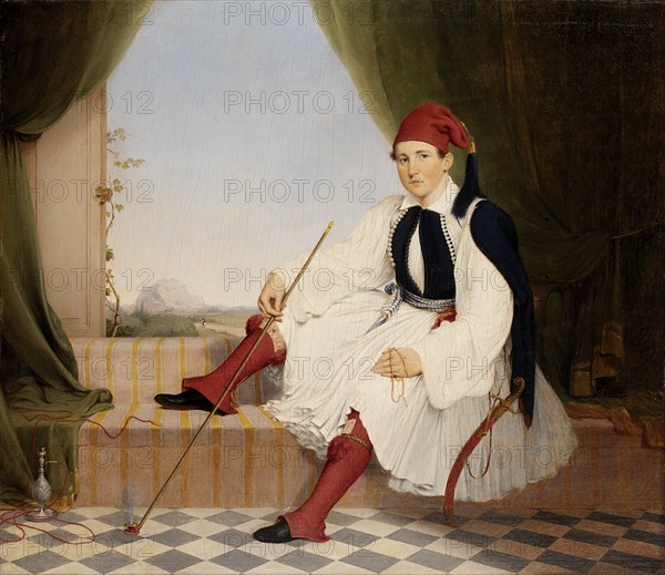 Portrait of John B. Carmac, in Greek Evzone Costume, 1853.