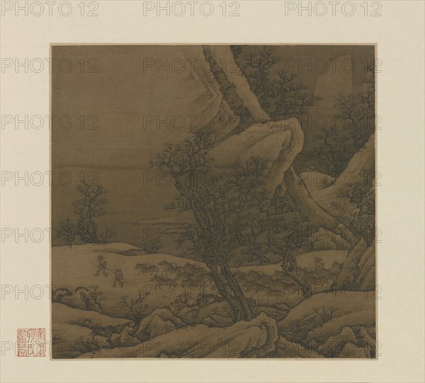 Mule-train in Snowy Mountains, 14th-15th century.