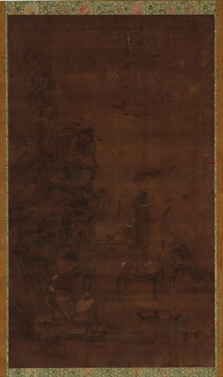 Zhong Kui Taming the Five Pestilences, 16th-17th century.