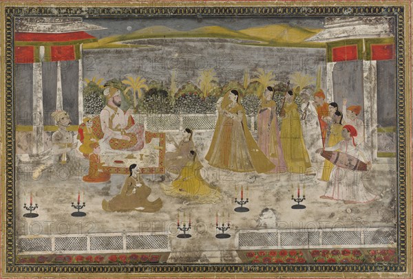 A Palace scene, 18th century.