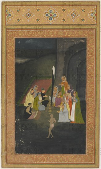 A visit at night to a mullah, 18th century.