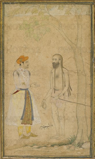 The Mughal Prince Parvez and a Holy Man, ca. 1610.