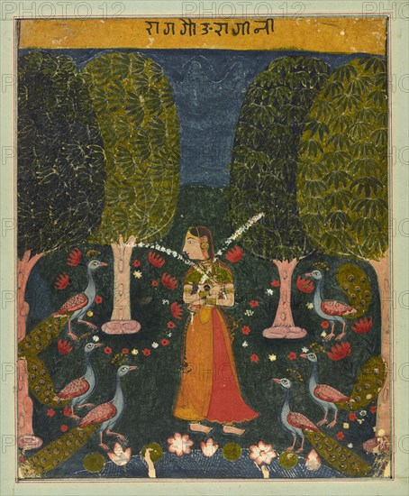 Gauri Ragini, folio from a Ragamala, ca. 1625-1630.