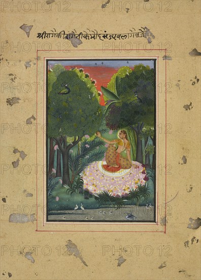 Kamod Ragini, folio from a Ragamala, ca. 1770-1775.