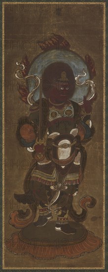 One of the twelve deva: Rasetsu-ten (Raksasa, specifically Nirrti), late 15th-early 16th century.
