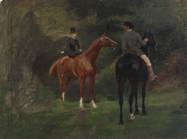 Figures on Horseback, n.d.