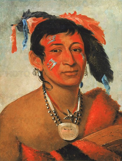 Sha-wá-no, The South, a Noted Warrior, 1831.