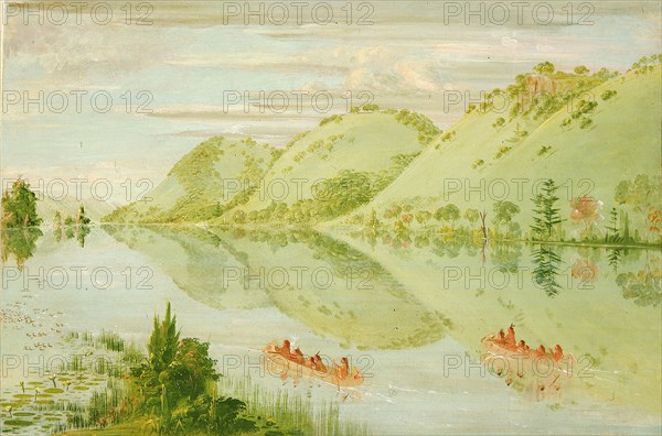 Picturesque Bluffs above Prairie du Chien, 1835-1836.