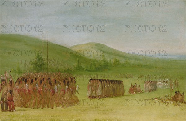 Ball-play Dance, Choctaw, 1834-1835.