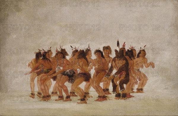 Bear Dance, Preparing for a Bear Hunt, 1835-1837.