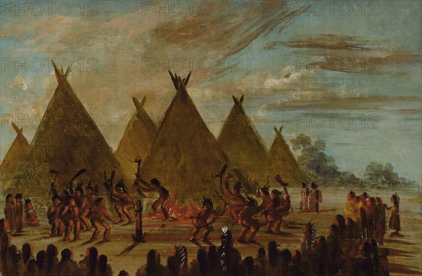 War Dance, Sioux, 1845-1848.