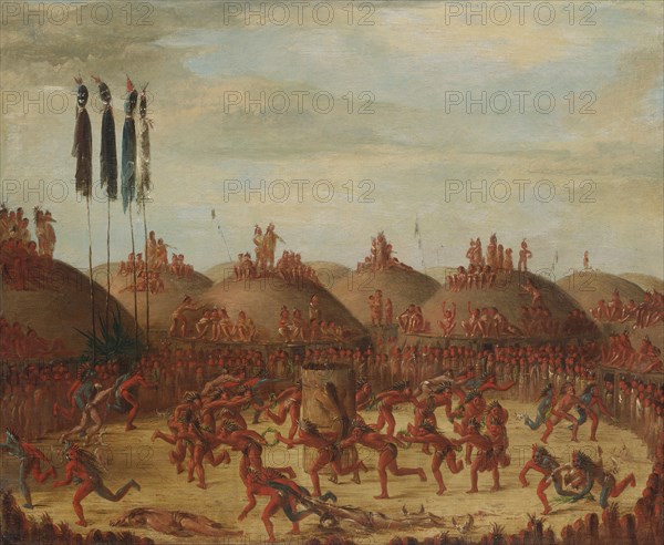 The Last Race, Mandan O-kee-pa Ceremony, 1832.