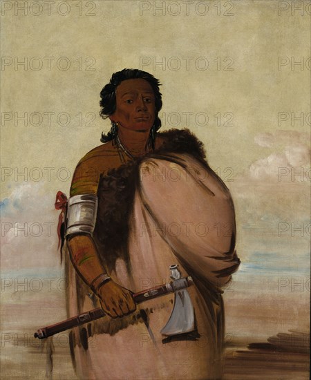 Ah'-sho-cole, Rotten Foot, a Noted Warrior, 1834.