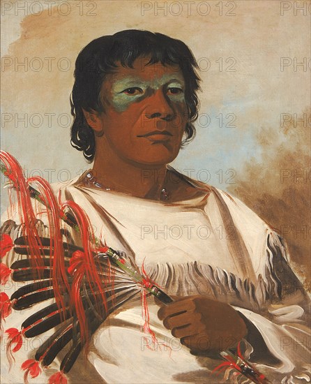 Wah-pe-kée-suck, White Cloud (called the Prophet), Adviser to Black Hawk, 1832.