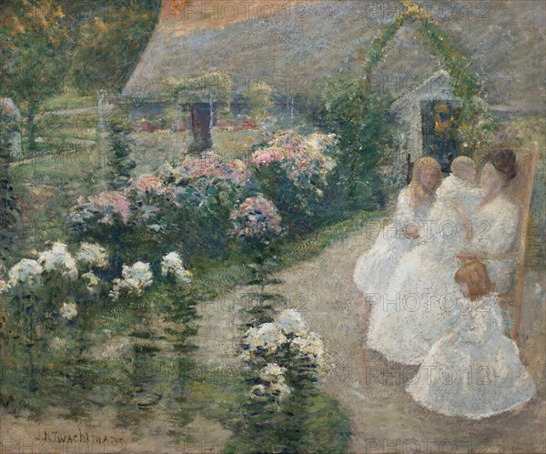 On the Terrace, ca. 1890-1900.
