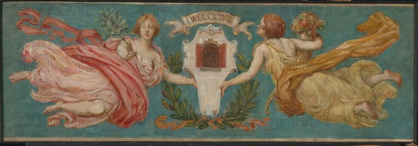 Study for Mural at Hotel Manhattan, "Peace and Plenty", ca. 1901.