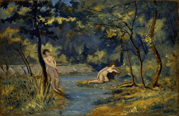 Standing and Reclining Nymphs, 1908.